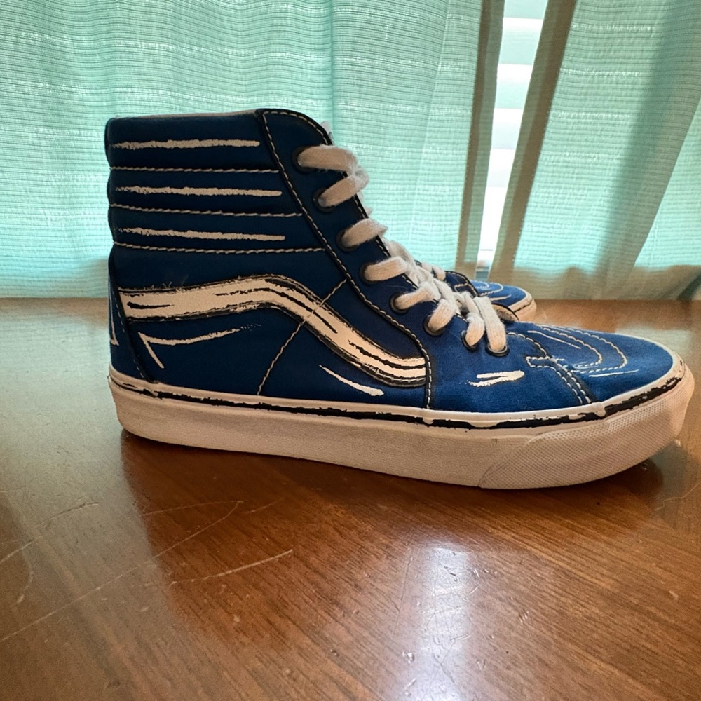 Vans Classic Blue and White High-Tops